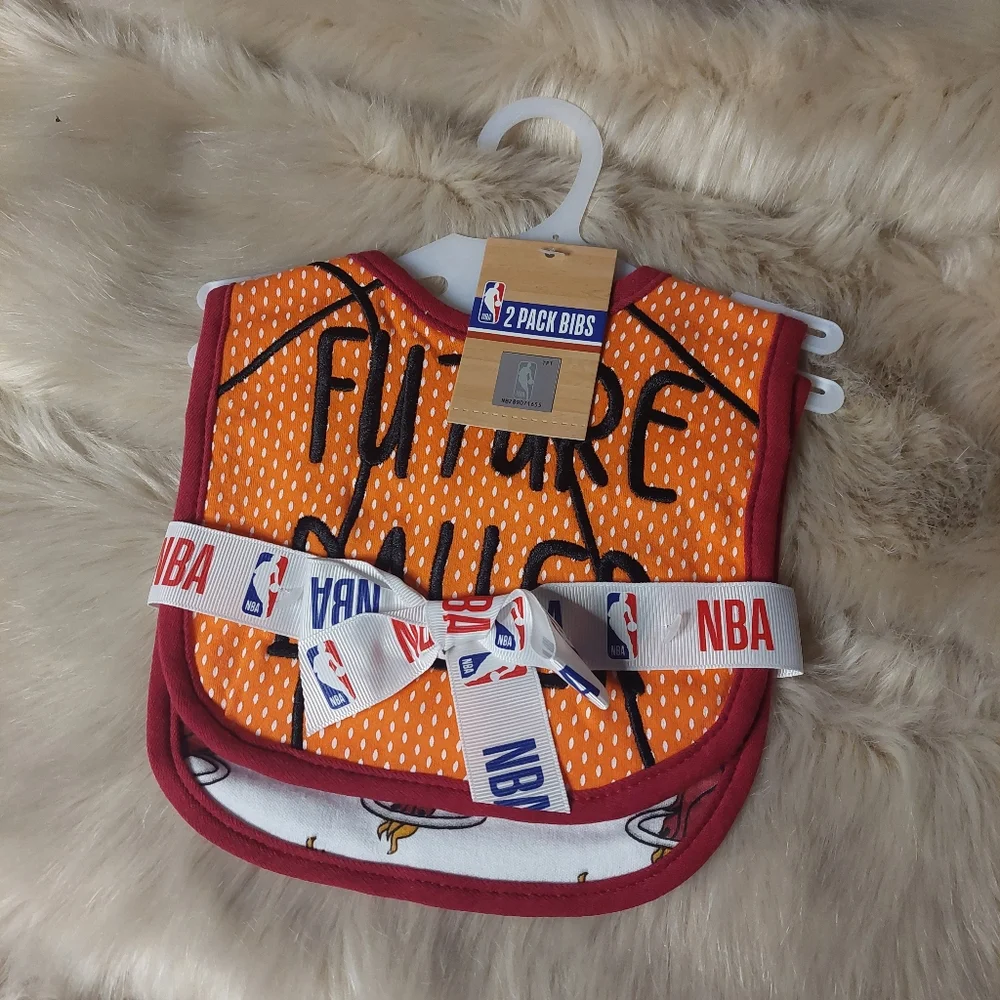Infant Miami Heat Baby Bibs